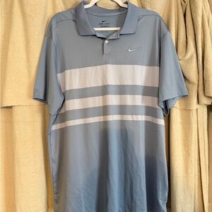 Nike Men's Steel Blue Dri-Fit Polo